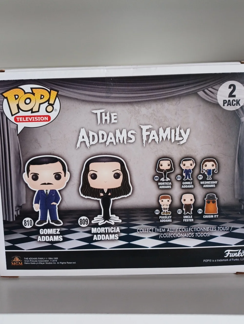 Gomez And Morticia Addams B&W 2 Pack From The Addams‎ Family Vinyl Funko Pops